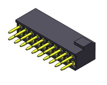 موصل رأس أنثى 1.27 مللي متر نوع مستقيم مزدوج الصف مع نتوء 2 * 3PIN إلى 2 * 50PIN H = 4.40 مللي متر