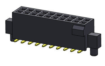 موصل رأس أنثى 1.27 مللي متر صف مزدوج مع نتوء وأوتاد SMT Type 2 * 4PIN إلى 2 * 50PIN H = 4.40 مللي متر
