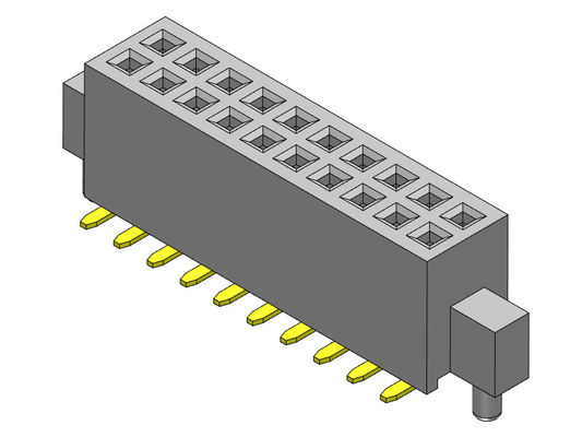 موصل رأس أنثى 1.27 مللي متر صف مزدوج مع نتوء وأوتاد SMT Type 2 * 4PIN إلى 2 * 50PIN H = 4.40 مللي متر