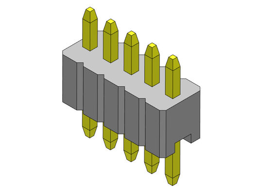 موصل رأس الدبوس 1.27 مم سلسلة صف واحد مستقيم النوع 1 * 2PIN إلى 1 * 50PIN SQ0.46mm
