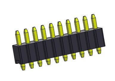 موصل رأس الدبوس 1.27 مم سلسلة صف واحد مستقيم النوع 1 * 2PIN إلى 1 * 50PIN SQ0.46mm