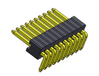 موصل رأس الدبوس 1.27 مم سلسلة صف واحد R / A نوع Stright 1 * 2PIN إلى 1 * 50PIN SQ0.46mm