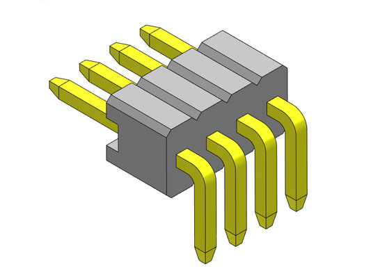 موصل رأس الدبوس 1.27 مم سلسلة صف واحد R / A نوع Stright 1 * 2PIN إلى 1 * 50PIN SQ0.46mm