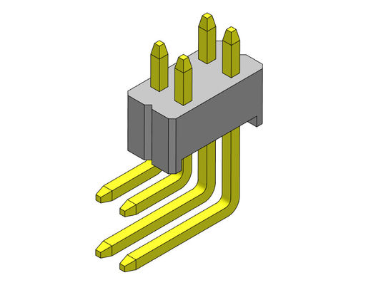 1.27 * 2.54 مللي متر دبوس أنثى موصل رأس صف مزدوج R / A 2 * 2PIN إلى 2 * 50PIN