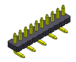 موصلات رأس دبوس صف واحد مستقيم SMT نوع 1 * 2PIN إلى 1 * 40PIN