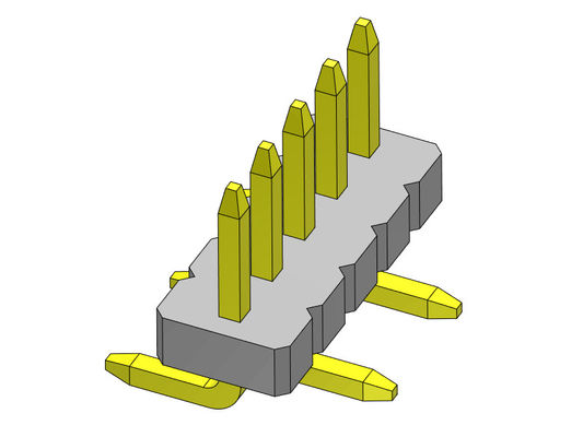 موصلات رأس دبوس صف واحد مستقيم SMT نوع 1 * 2PIN إلى 1 * 40PIN