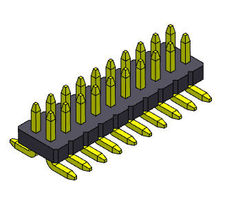 موصل رأس أنثى ثنائي الصف دبوس 2 * 3PIN إلى 2 * 50PIN SQ0.40mm