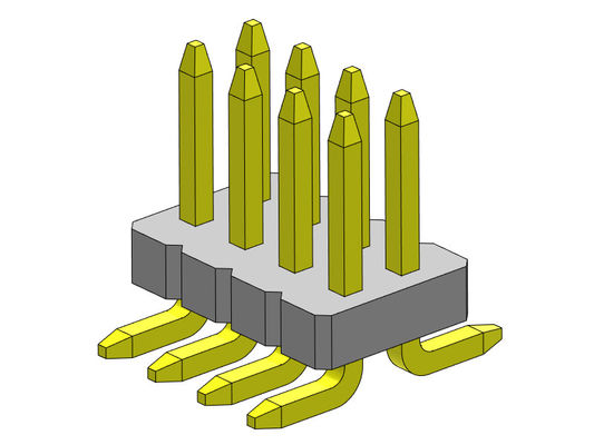 موصل رأس أنثى ثنائي الصف دبوس 2 * 3PIN إلى 2 * 50PIN SQ0.40mm