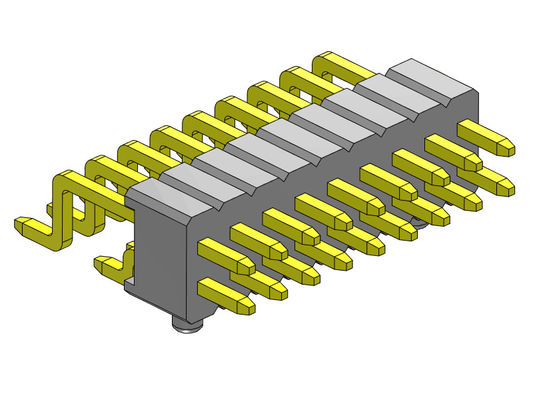 1.27mm موصلات دبوس عالمية صف مزدوج R / A 1 * 2PIN إلى 1 * 33PIN SQ0.40mm
