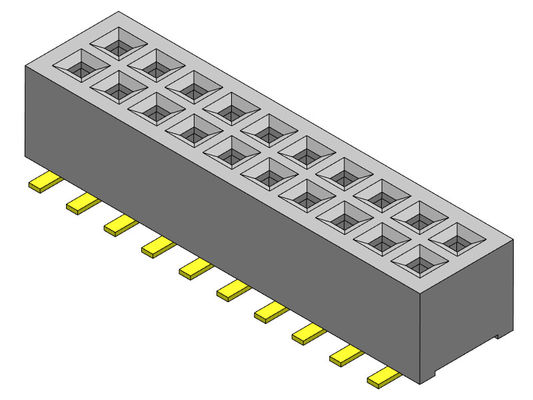 1.00 مللي متر ثنائي الصف دبوس أنثى موصل رأس 2 * 3PIN إلى 2 * 40PIN