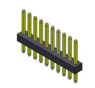 1 * 3PIN إلى 1 * 40PIN موصل رأس صف واحد 1.00 مم من النوع المستقيم