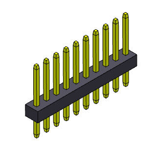 1 * 3PIN إلى 1 * 40PIN موصل رأس صف واحد 1.00 مم من النوع المستقيم