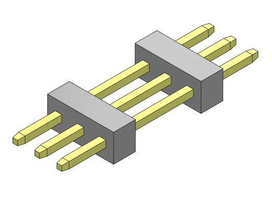موصل رأس الدبوس 1.00 مم صف واحد مكدس نوع مستقيم 1 * 3PIN إلى 1 * 40PIN SQ0.30mm