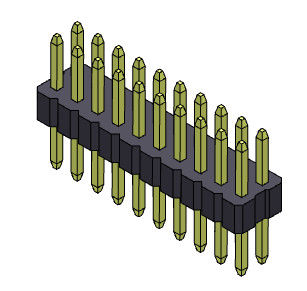 2 * 3PIN إلى 2 * 40PIN دبوس أنثى موصل رأس 1.00mm صف مزدوج نوع مستقيم