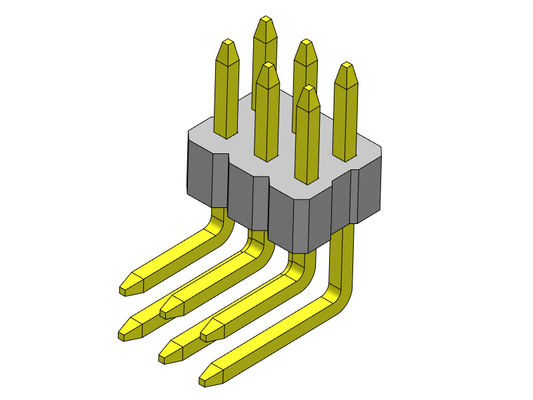 1.00mm ثنائي صف رأس دبوس موصل أنثى R / A نوع 2 * 2PIN إلى 2 * 40PIN