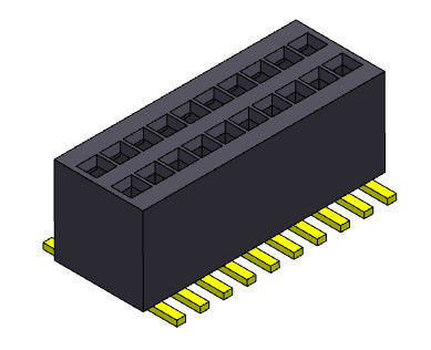 0.80mm ثنائي الصف SMT أنثى إلى رأس دبوس 2 * 3PIN إلى 2 * 50PIN