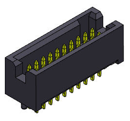 1.27mm مربع رأس موصل 1.0AMP للوحة الكمبيوتر الرئيسية