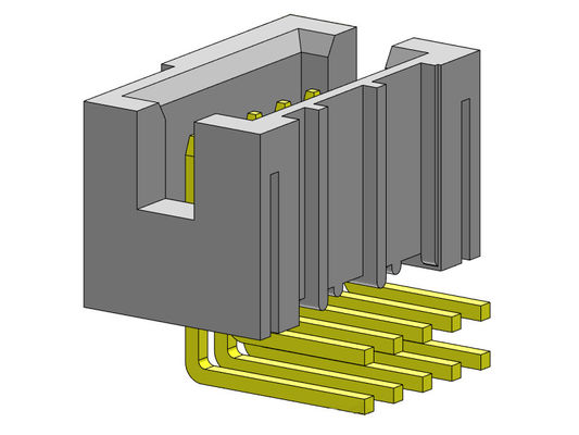 1.27mm مربع رأس موصل صف مزدوج R / A تراجع نوع 1.0AMP