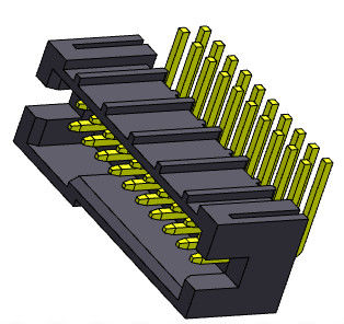 1.27mm مربع رأس موصل صف مزدوج R / A تراجع نوع 1.0AMP