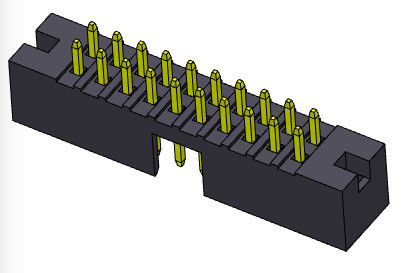 500V AC / DC Box Header 2mm صف مزدوج Stright Dip Type H = 5.60mm