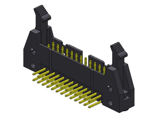 2.00mm رأس القاذف صف مزدوج الزاوية اليمنى نوع Nylon9T 10-68Pin
