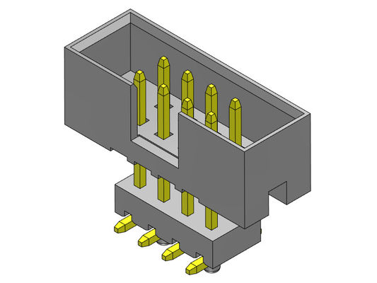 2.00mm ارتفاع SMT Dip Box Header Connector 2 * 4-2 * 25Pin Nylon6T 2AMP