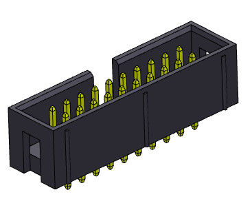 صف مزدوج Stright Dip 2.54mm Box Header 2 * 3-2 * 32Pin 600V AC / DC