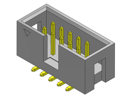 2.54mm مربع رأس موصل 2 * 3-2 * 32Pin Nylot6T 3AMP SMT نوع مع أوتاد