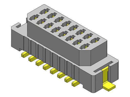 06-30 Pin SMT Board إلى لوحة الموصل خطوة 1.00mm UL94V0 LCP