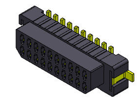 06-30 Pin SMT Board إلى لوحة الموصل خطوة 1.00mm UL94V0 LCP