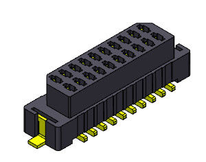 06-30 Pin SMT Board إلى لوحة الموصل خطوة 1.00mm UL94V0 LCP