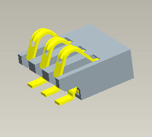 الملعب 1.27mm Battery Pin Connector 2-6 Pin SGS REACH Certificate