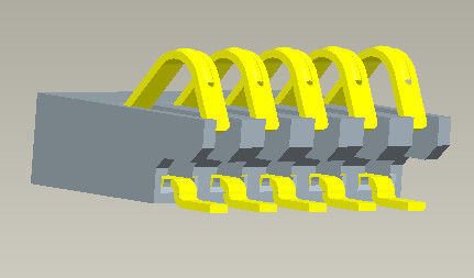 الملعب 1.27mm Battery Pin Connector 2-6 Pin SGS REACH Certificate