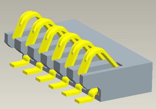 الملعب 1.27mm Battery Pin Connector 2-6 Pin SGS REACH Certificate