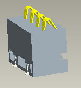 موصل بطارية الملعب 2.5 مم SMT Type H = 6.7mm 4Pin مع أوتاد
