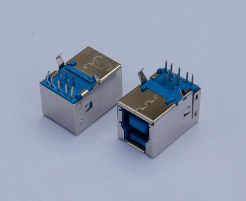 1.0Amp عالية السرعة USB 3.0 B موصل الزاوية اليمنى 90 درجة نوع تراجع