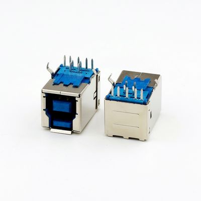 1.0Amp عالية السرعة USB 3.0 B موصل الزاوية اليمنى 90 درجة نوع تراجع