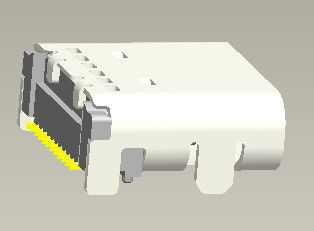 24 PIN من النوع C موصل Usb 3.1 أنثى الزاوية اليمنى 90 درجة مزدوج SMT