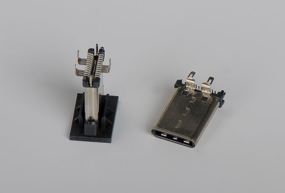 Usb Type C 3.1 24Pin Connector Male Vertical 180 ° SMT Type H = 11.1mm Life Test: 10000 Cycles Min