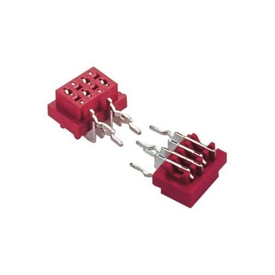 ثنائي الفينيل متعدد الكلور وعاء تراجع نوع موصل 1.27mm * 1.5mm أنثى الزاوية اليمنى