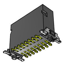 H 9.85mm لوحة عالية السرعة إلى لوحة موصل 1.27mm SGS معتمد