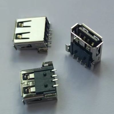 USB 2.0 نوع الاتصال الأنثى الزاوية اليمنى نوع SMT